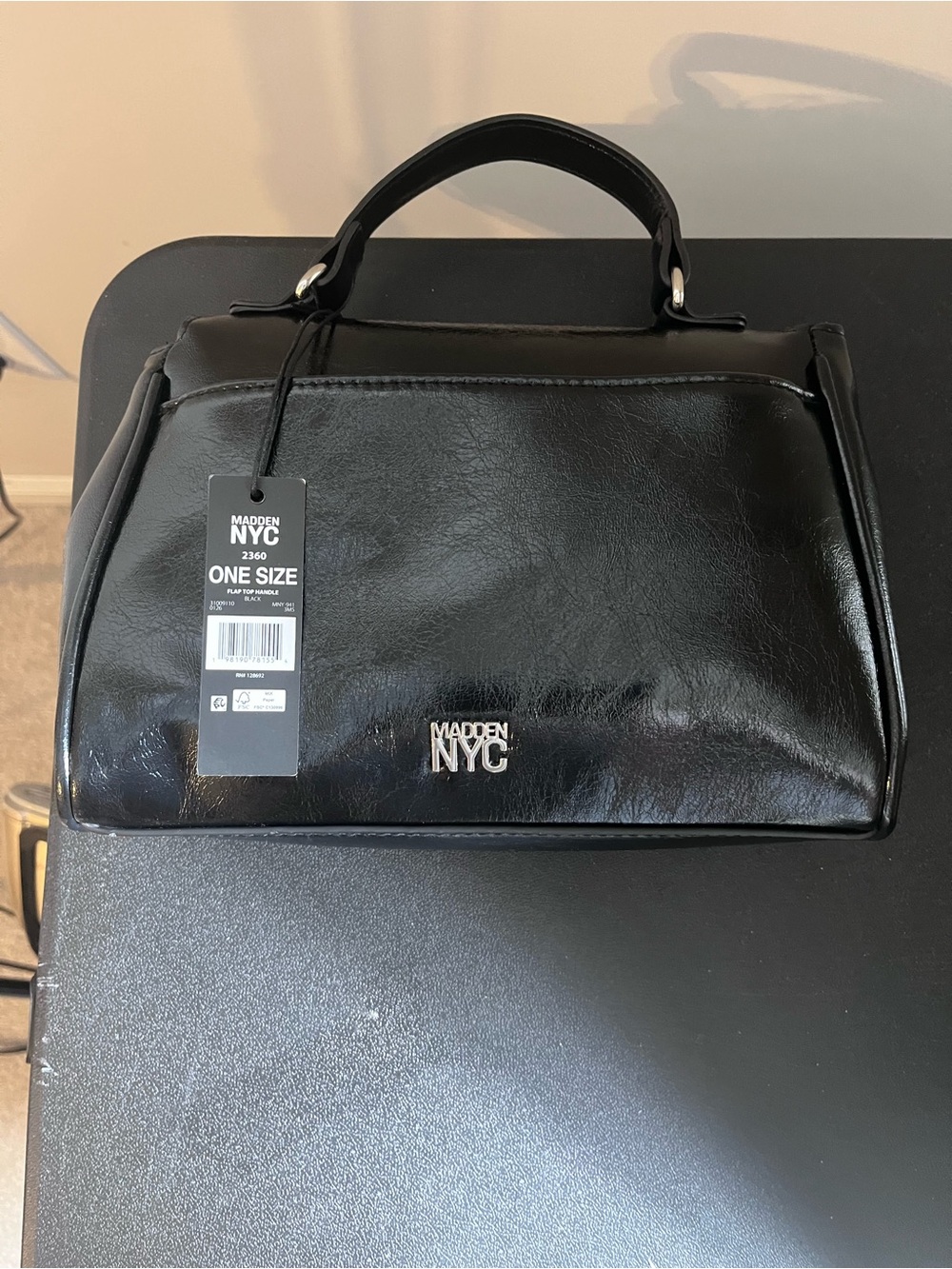 Madden NYC Black Top-Handle Women’s Bag